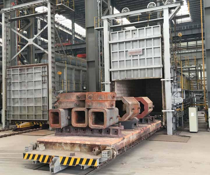 450 kw Max Temperature 1050 degree Bogie Hearth Furnace