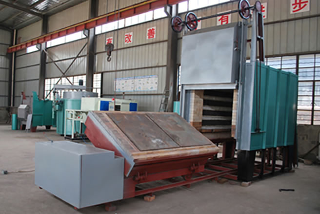 450 kw Max Temperature 1050 degree Bogie Hearth Furnace